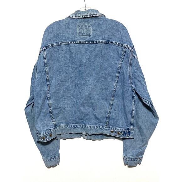 Vintage Gap Special Edition Denim Jean Jacket Mens XL Utility Trucker Chore Barn - Picture 2 of 8